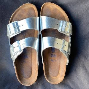 Silver birks size 38